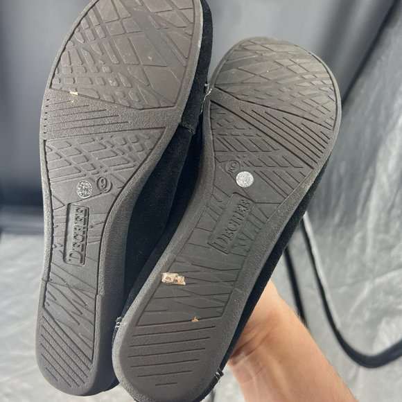 Y2K Decree Black Suede Flats / Loafers - Picture 5 of 9